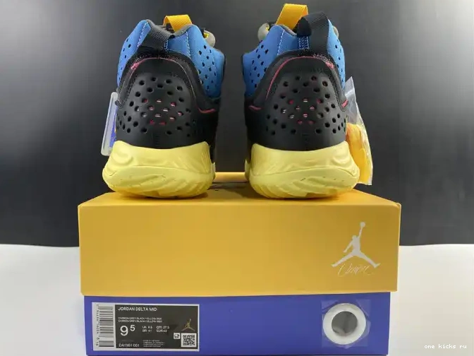 Rep Onekick NOIR' MID DA1951-001 X 'OFF JORDAN DELTA UNION LA 0517